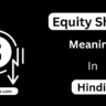 Equity Share Meaning In Hindi